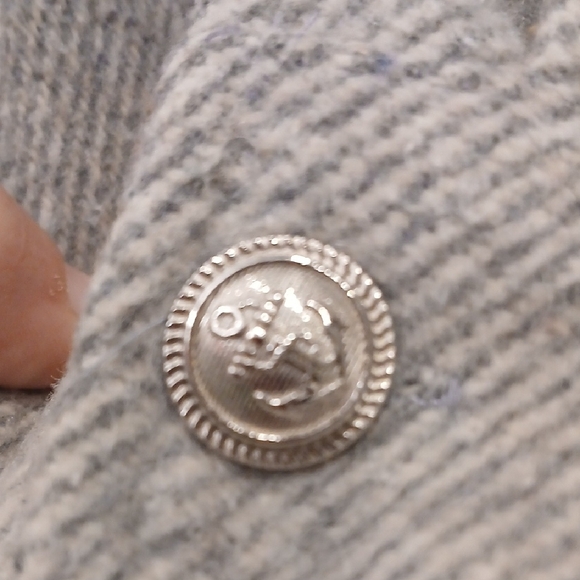 CHANEL Plaid Utility Jacket in Gray, Cream, and Brown - Picture 3 of 7